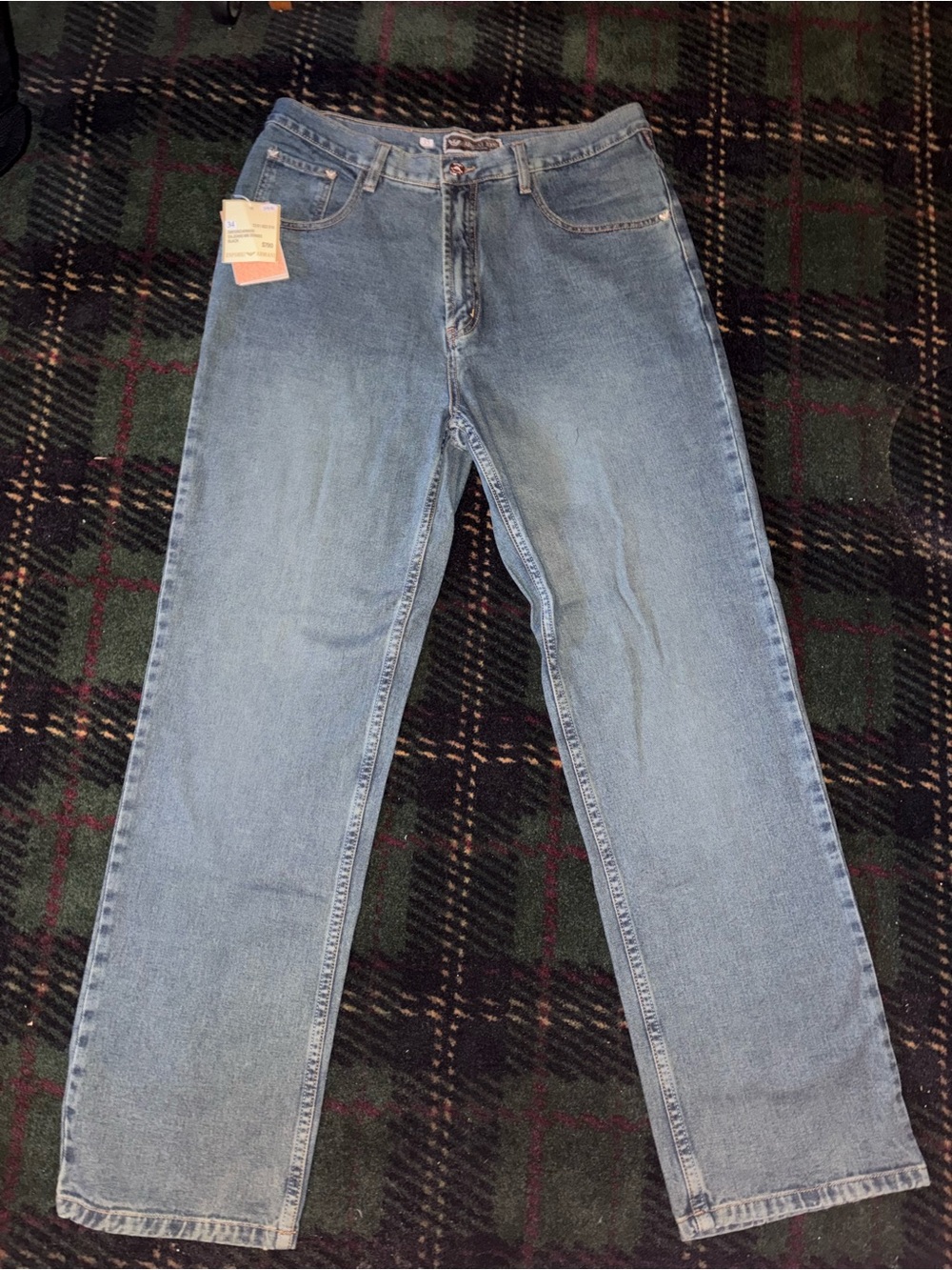 Armani Jeans Light Blue Straight Men's Jeans Size 34x32